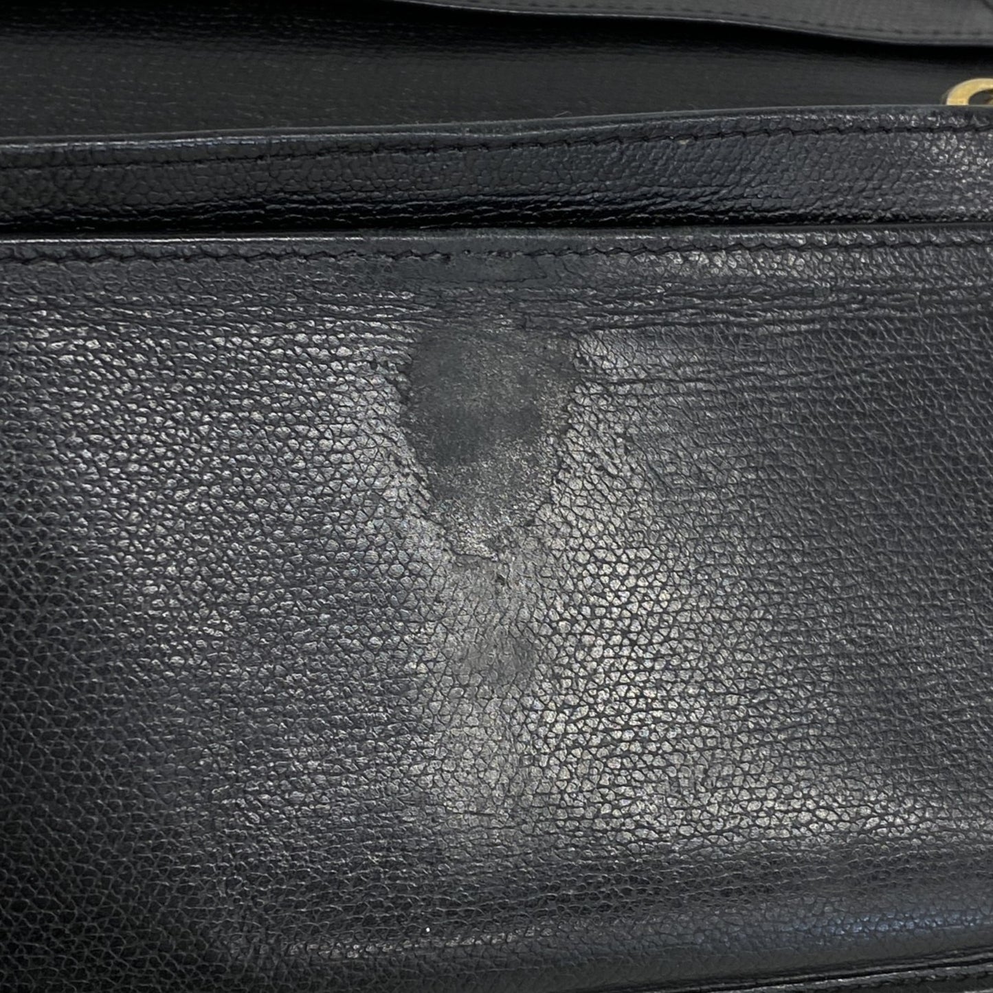 Chanel Coco Button Leather Long Wallet Black