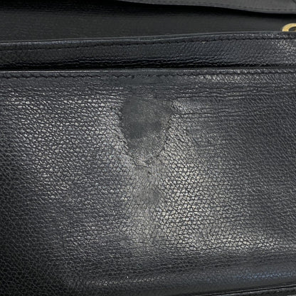 Chanel Coco Button Leather Long Wallet Black