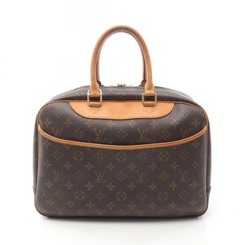 Louis Vuitton Deauville Bowling Vanity Monogram Handbag In Coated Canvas And Leather