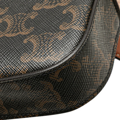 Celine Triomphe Waist Bag/Body Bag In Brown Pvc