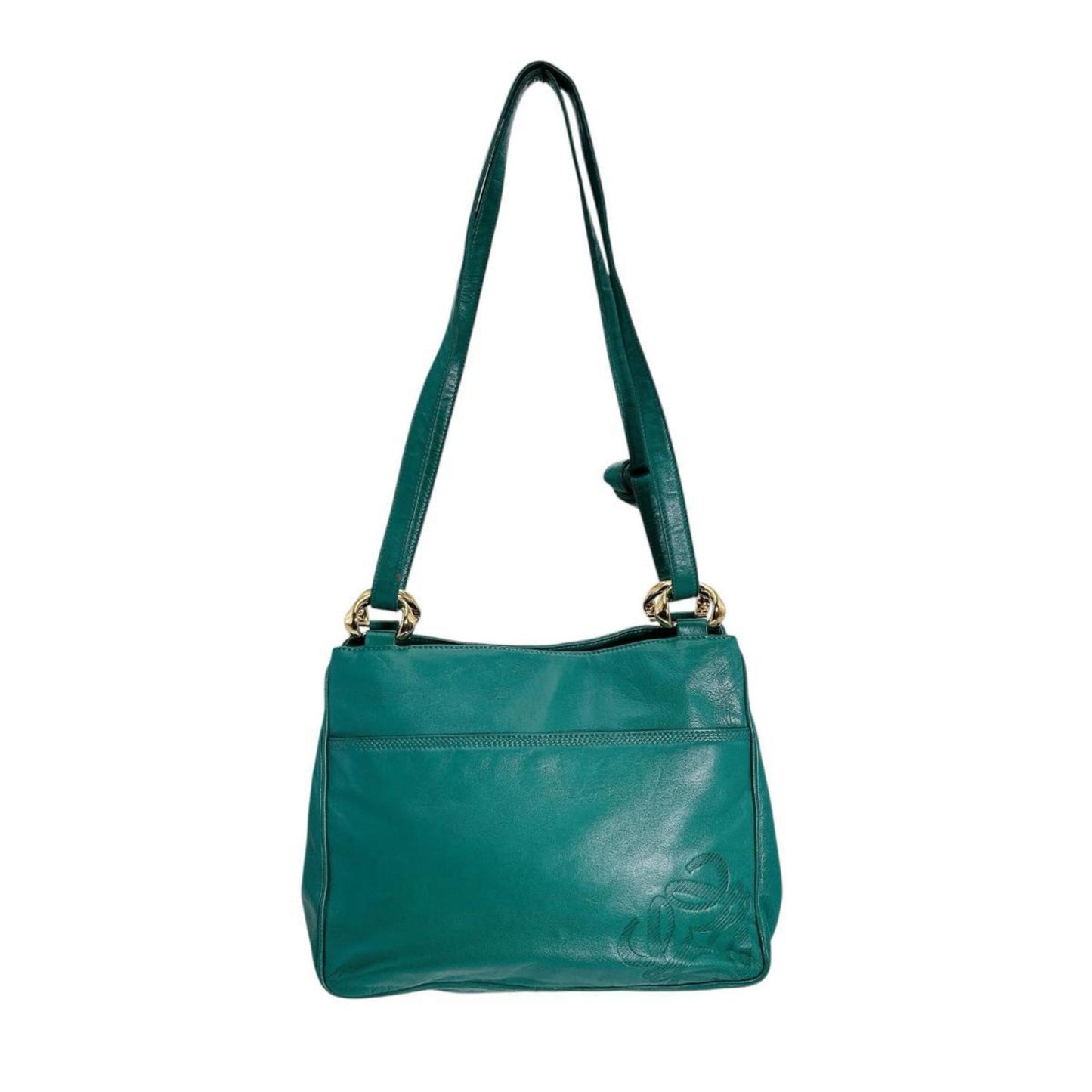 Loewe Anagram Leather One-Shoulder Bag 1846 Green