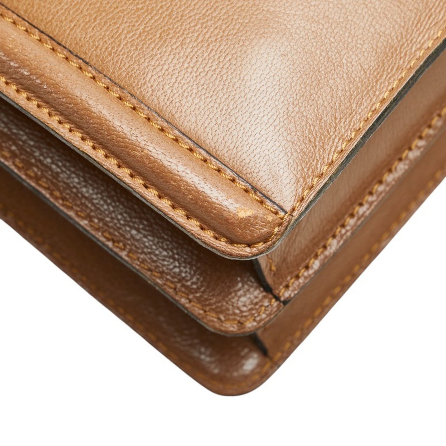 Saint Laurent Python-Embossed One-Shoulder Bag In Brown Leather