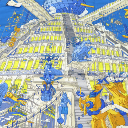 Like New Herms Carr 90 "The Legend Of The Winged Horse" La Legende Du Cheval A Plumes Twill