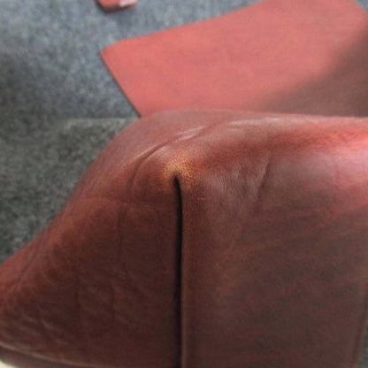 Comme Des Garons Homme Melton And Leather Tote Bag