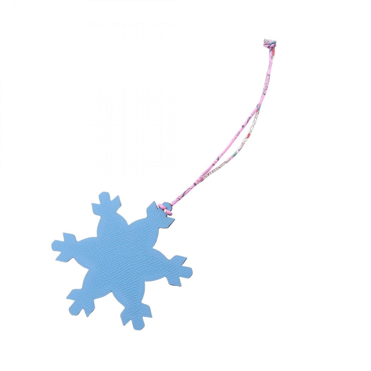 Hermes Herms Petit H Snowflake Charm Accessory Togo Epsom