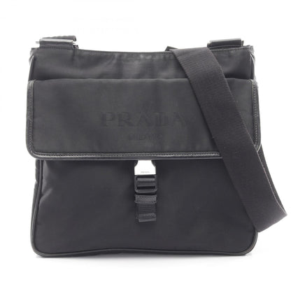 Prada Tessuto + Saffi Shoulder Bag In Nylon And Saffiano Leather