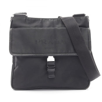 Prada Tessuto + Saffi Shoulder Bag In Nylon And Saffiano Leather