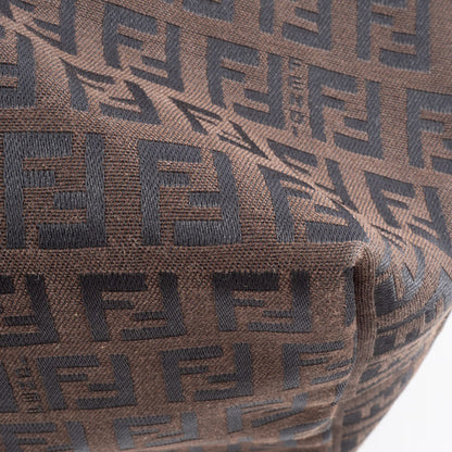 Fendi Zucca Tote Bag 8Bh005 Canvas/Leather Brown