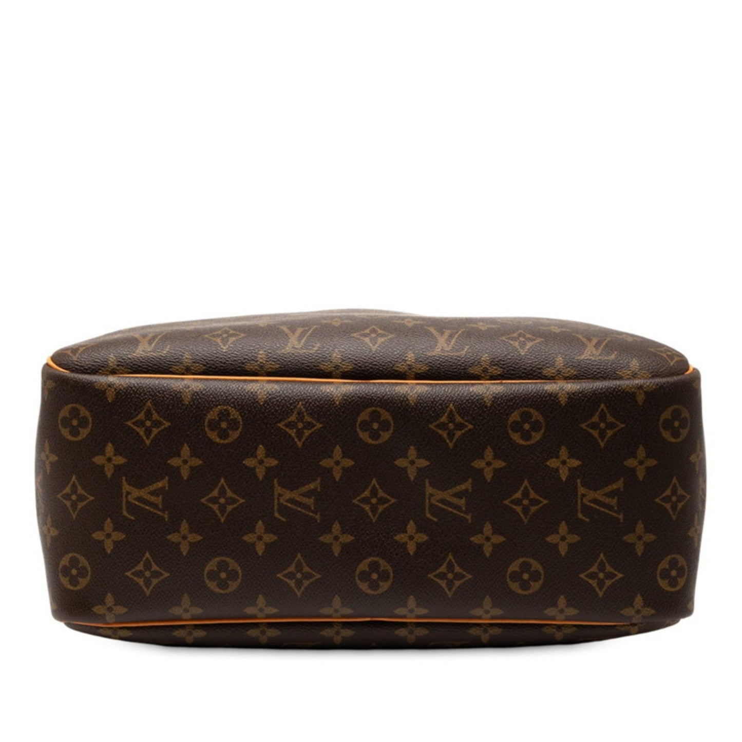 Louis Vuitton Monogram Deauville Handbag M47270 Brown Leather