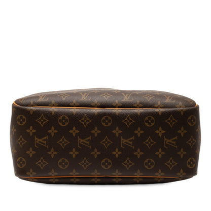 Louis Vuitton Monogram Deauville Handbag M47270 Brown Leather