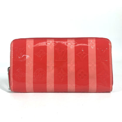 Louis Vuitton M58036 Monogram Vernis Rayure Zippy Wallet Long Round Zipper