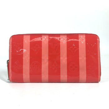 Louis Vuitton M58036 Monogram Vernis Rayure Zippy Wallet Long Round Zipper