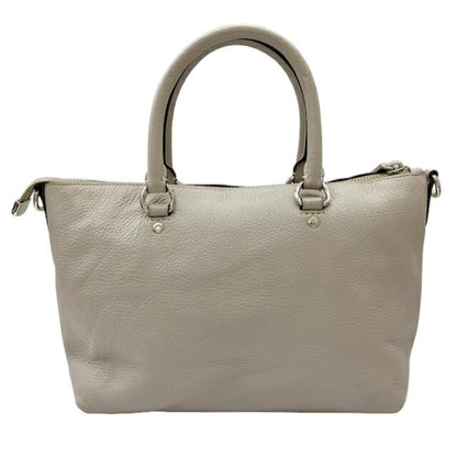Coach Mini Emma Satchel Bag F31466 Grey Leather Handbag Shoulder