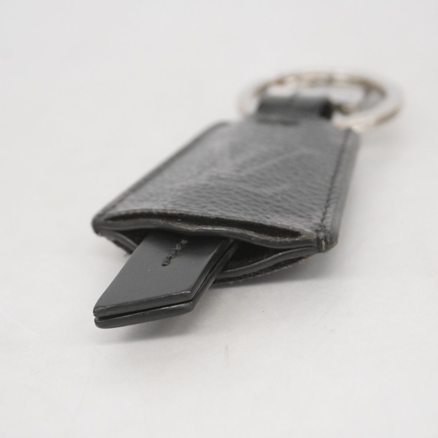 Louis Vuitton Monogram Eclipse Porte-Cls Cloche-Cls Keychain M63620 Black