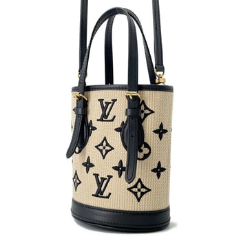 Louis Vuitton Monogram Nano Baguette Shoulder Bag M82418 Louis Vuitton 2-Way Black