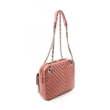Chanel V-Stitch Chevron Shoulder Bag In Lambskin Leather