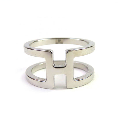 Hermes H. En Long Palladium Scarf Ring