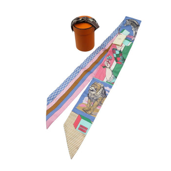 Unused Hermes Twilly Grand Theatre Nouveau Silk Scarf Muffler 1134Hermes