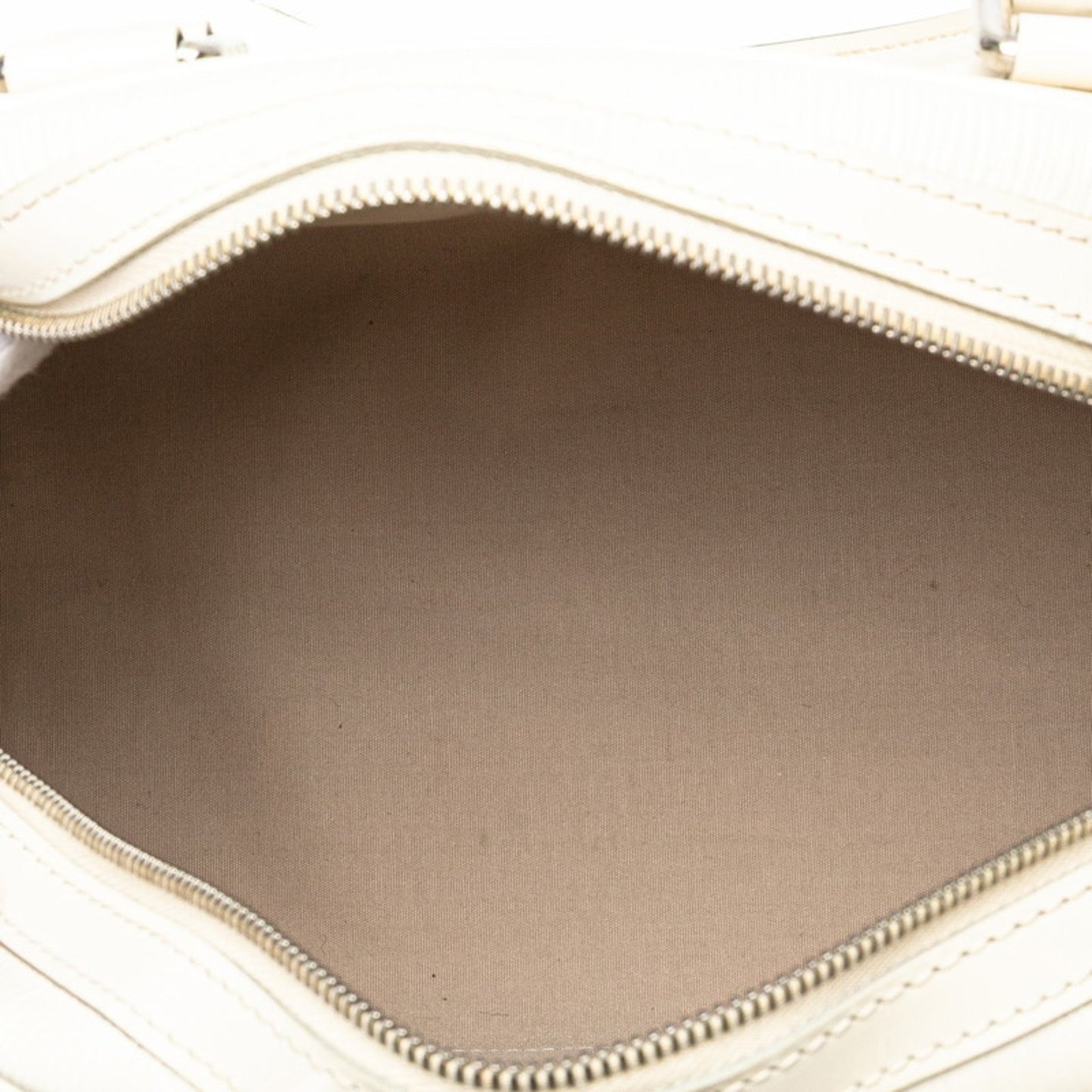 Louis Vuitton Epi Bowling Montaigne Pm Handbag M5932J Ivory White Leather