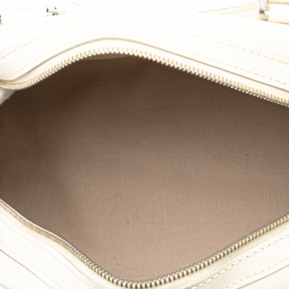 Louis Vuitton Epi Bowling Montaigne Pm Handbag M5932J Ivory White Leather