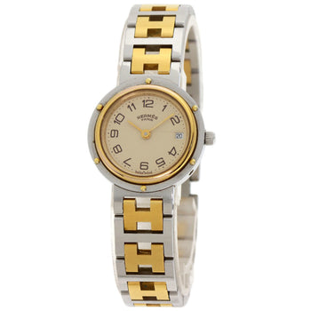 Hermes Clipper Old Buckle Watch Stainless Steel Ssxgp