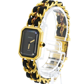 Chanel Premiere Size L Gold Plated Quartz