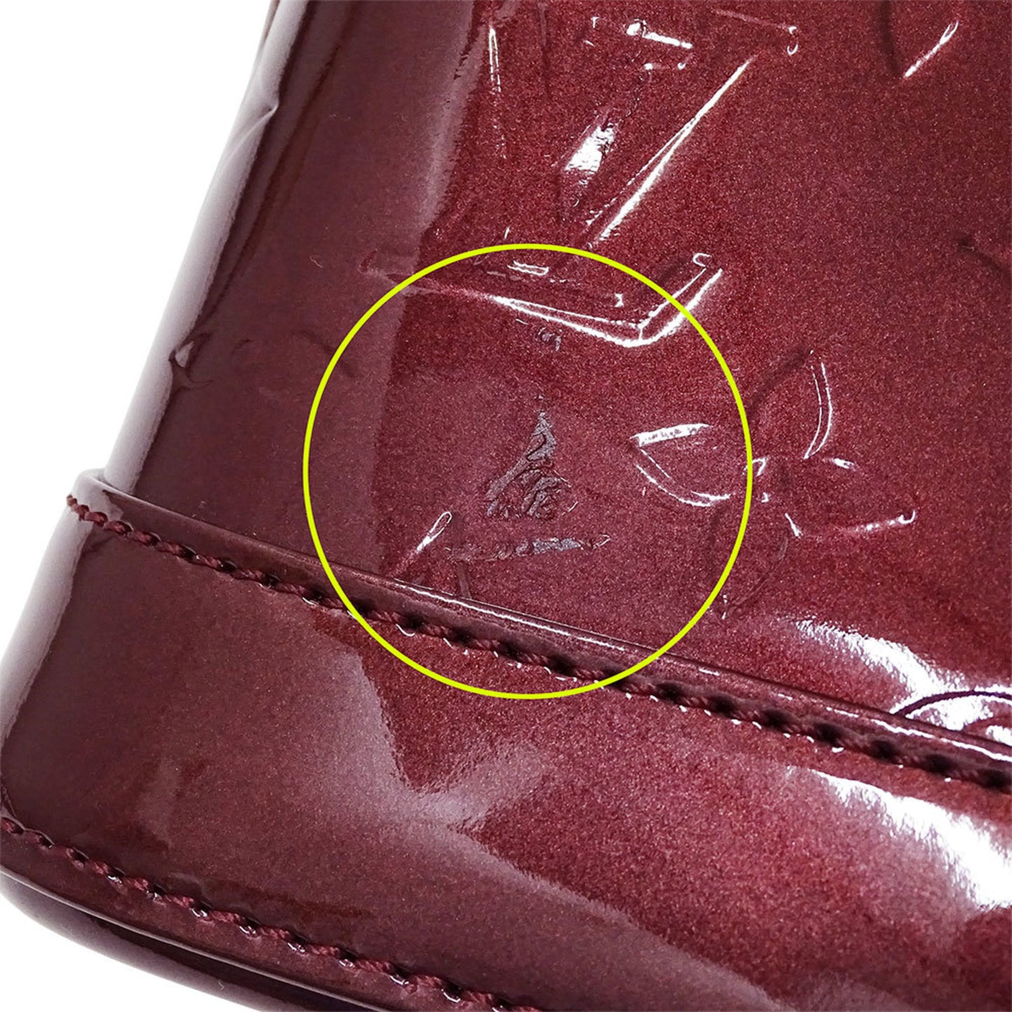 Louis Vuitton Women'S Monogram Vernis Alma Bb Rouge Fauvist Bag M91676