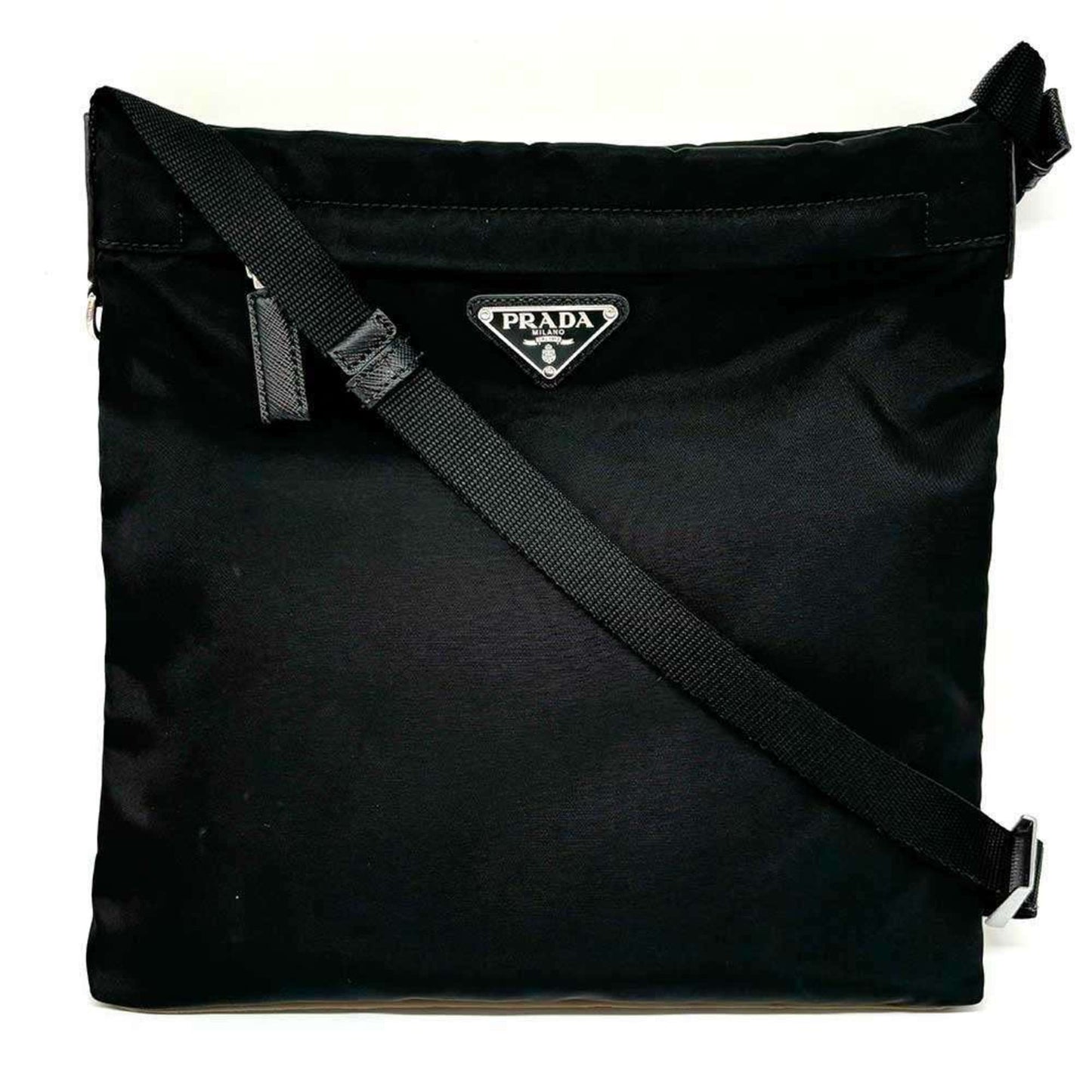 Prada Shoulder Bag Nylon Black Triangle 2Vh055 Prada