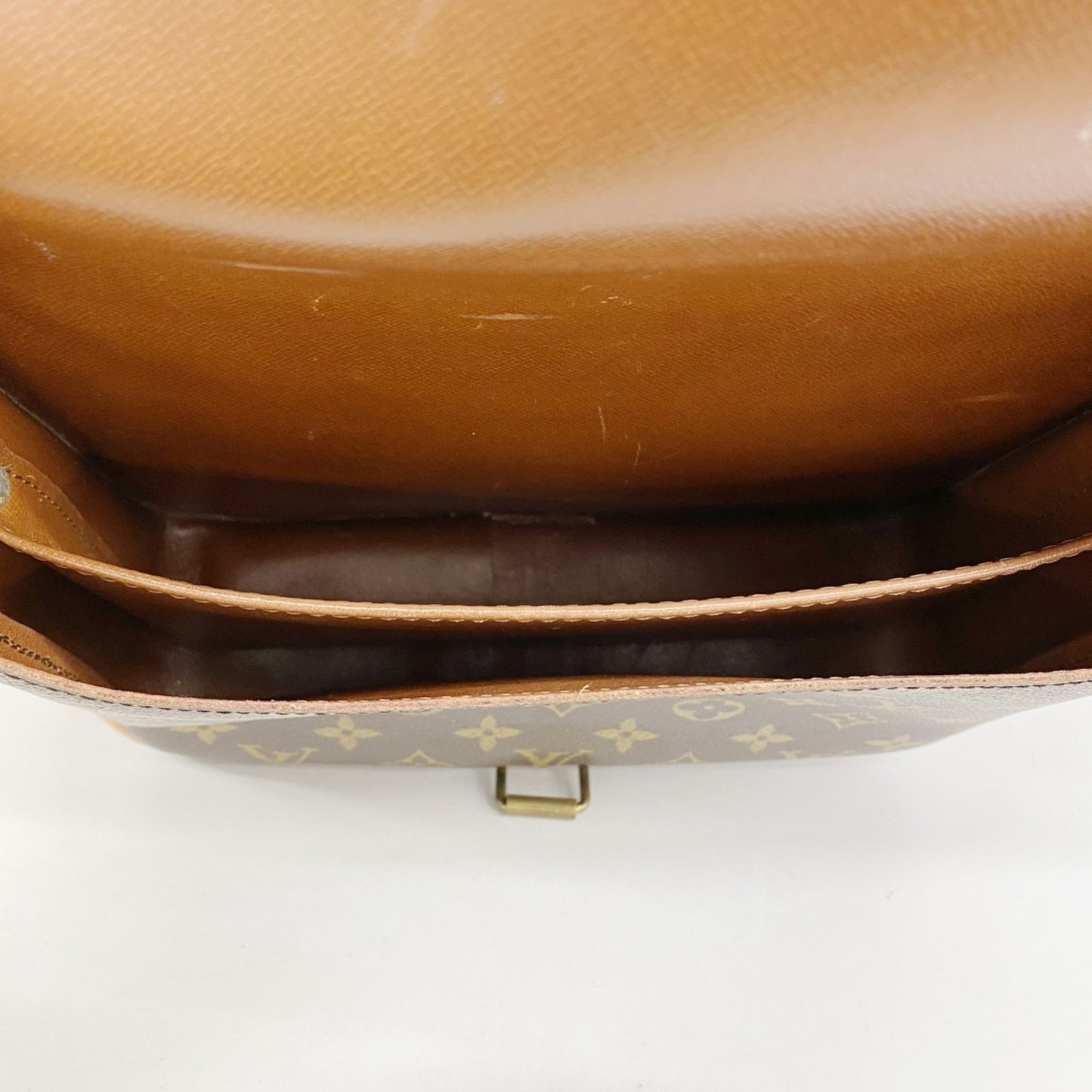 Louis Vuitton Monogram Cartouchiere Gm Shoulder Bag M51252 Brown