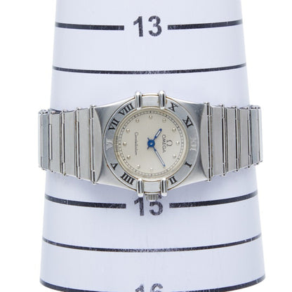 Omega Constellation Quartz Watch With Silver Dial And Stainless Steel