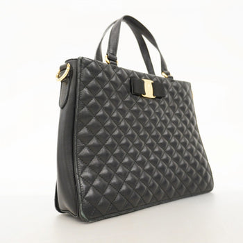 Salvatore Ferragamo Vara Leather Handbag