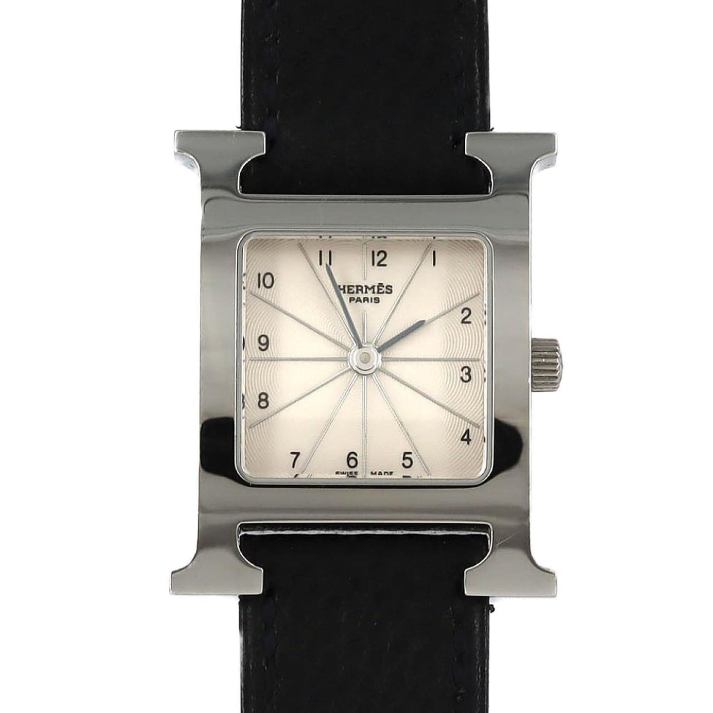 Herms H Watch Hh1.210 Ss Quartz Wristwatch