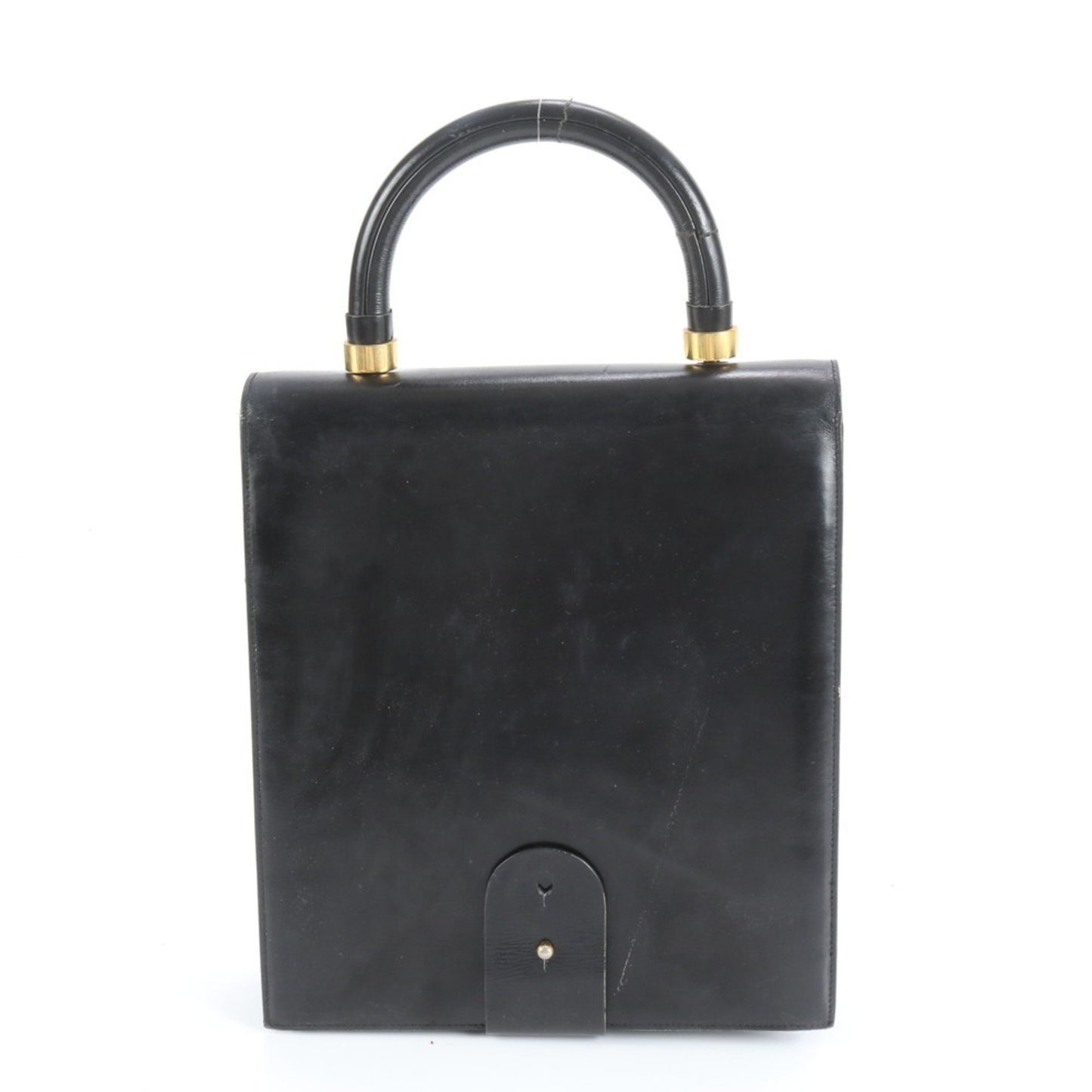 Christian Dior Leather Tote Handbag Black