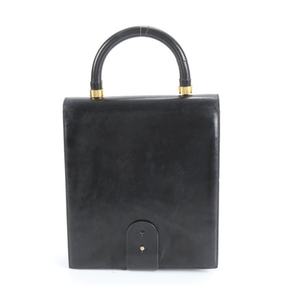 Christian Dior Leather Tote Handbag Black