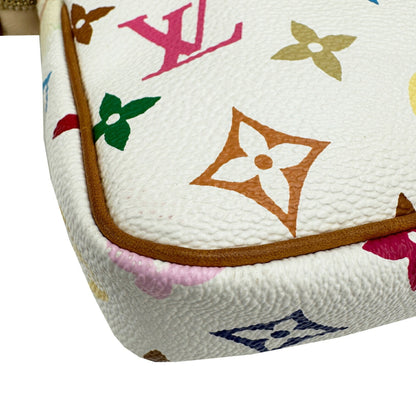 Louis Vuitton Pochette Accessoires Monogram Multicolore Blanc White M92649 Handbag