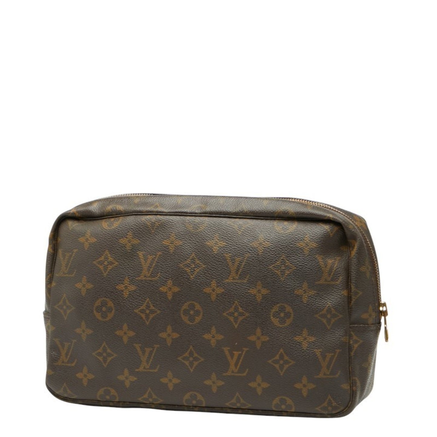 Louis Vuitton Monogram True Toilet 28 Second Bag/Clutch Bag M47522 Brown Leather