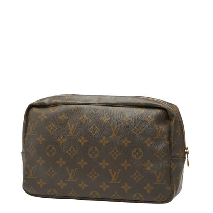 Louis Vuitton Monogram True Toilet 28 Second Bag/Clutch Bag M47522 Brown Leather