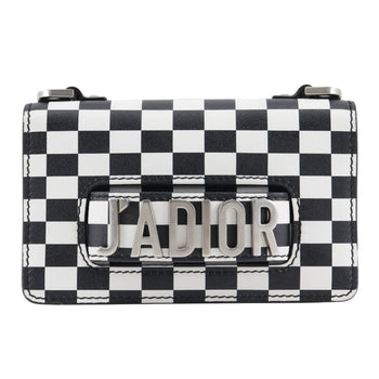 Christian Dior Jadior Shoulder Bag Clutch Calf Black/White 2Way Type