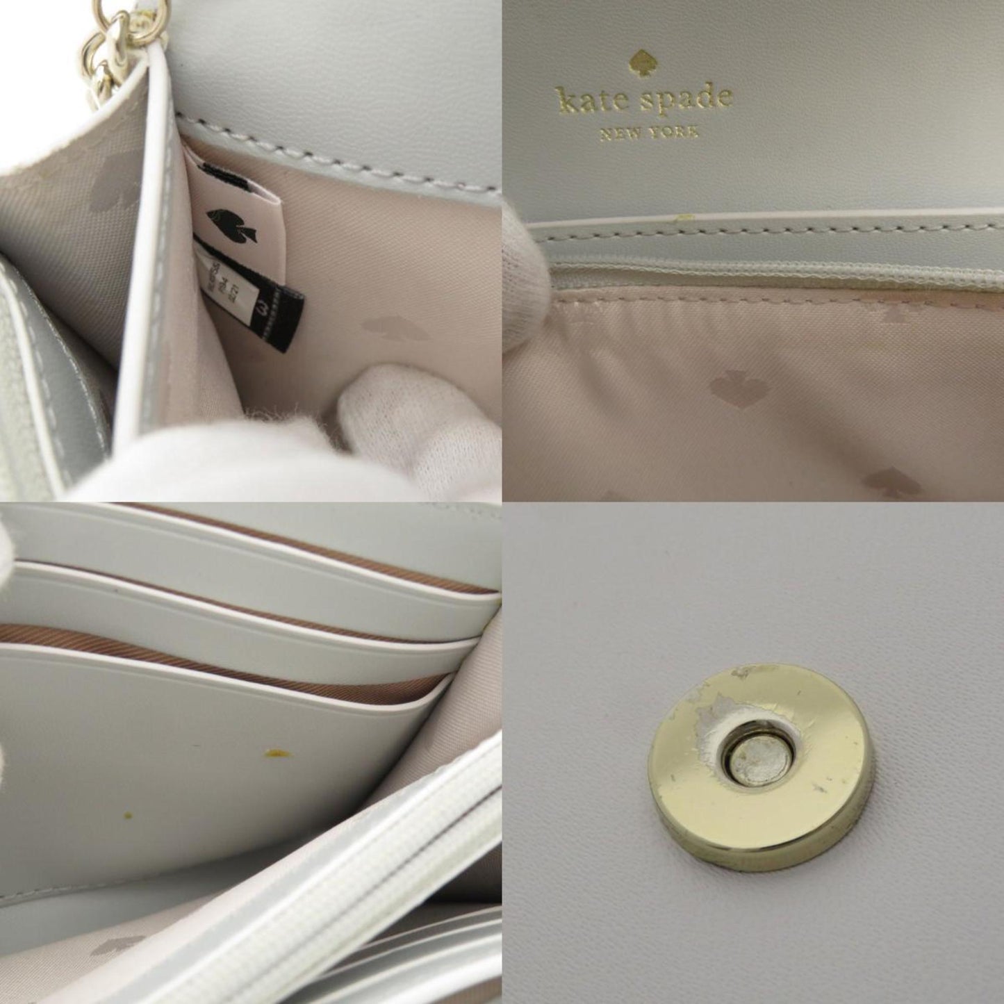Kate Spade Chain Wallet Motif Long Leather