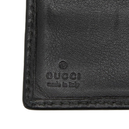 Gucci Guccissima Bifold Wallet 181671 Black Leather