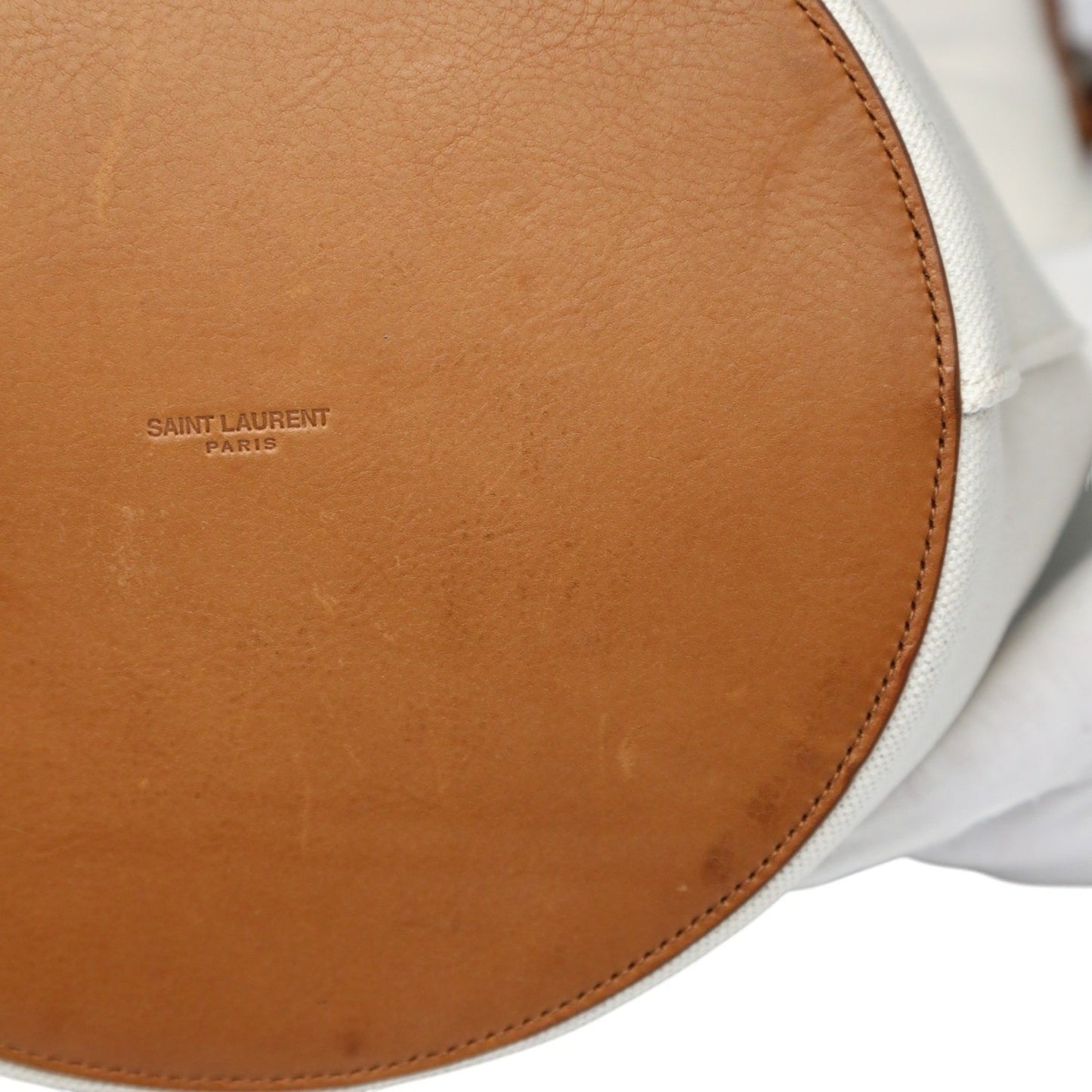 Yves Saint Laurent Rive Gauche Canvas Shoulder Bag Vlr669299 Natural/Brown