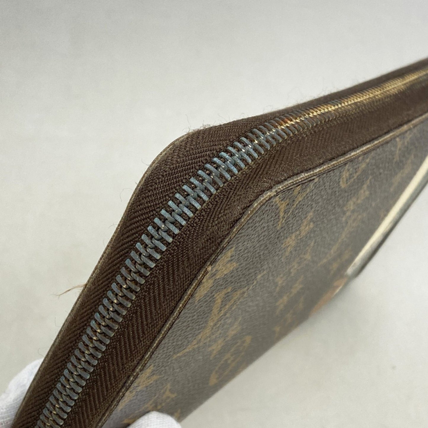 Louis Vuitton Monogram Gloom Zippy Organizer Long Wallet M60035 Brown Vert