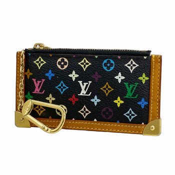 Louis Vuitton Monogram Multicolore Pochette Cle Wallet/Coin Case M92654 Noir