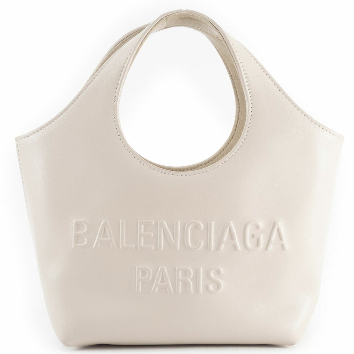 Balenciaga Mary Kate Xs Tote Bag 747036 In Cream Leather