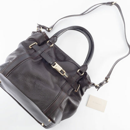 Burberry Leather Handbag 3801215 Brown