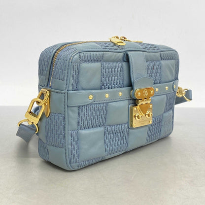 Louis Vuitton Damier Giant Troca Pm Shoulder Bag M59115 Glacier Blue