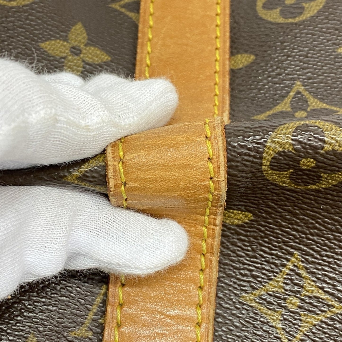 Louis Vuitton Monogram Keepall 55 Boston Bag M41424 Brown