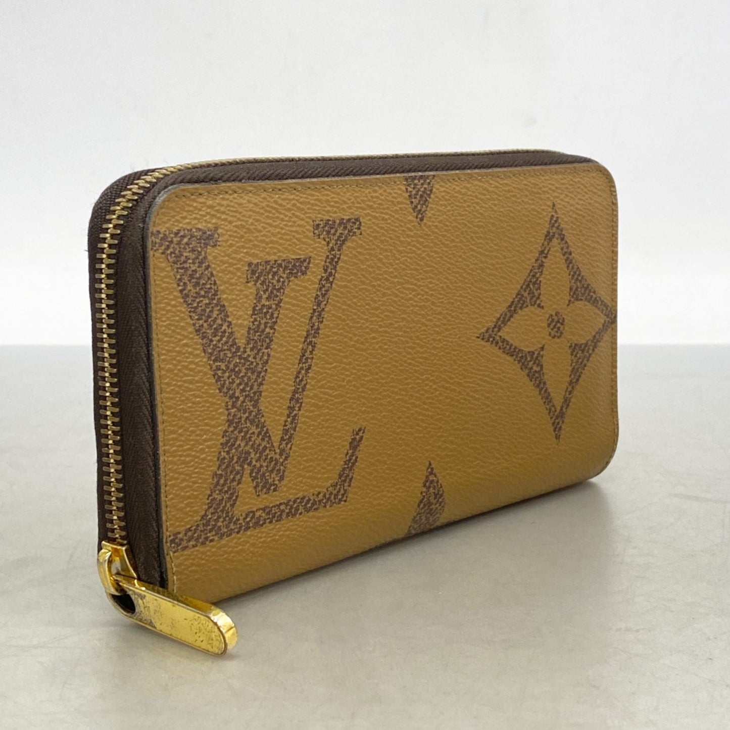 Louis Vuitton Monogram Giant Reverse Zippy Wallet M69353 Brown
