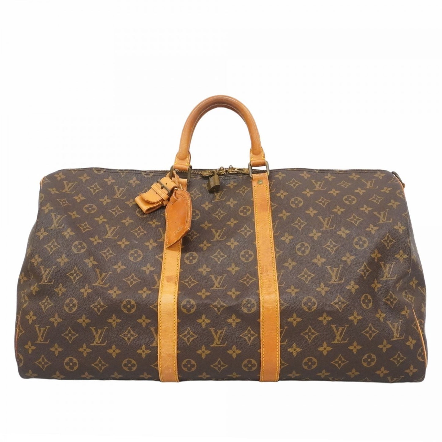 Louis Vuitton Monogram Keepall Bandouliere 55 Boston Bag M41414 Brown