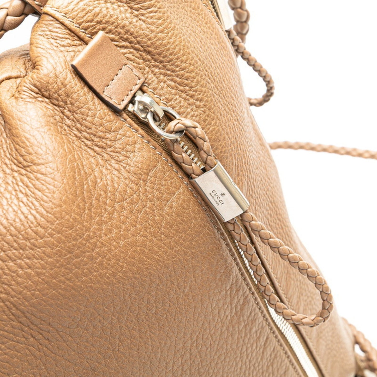 Gucci Interlocking G Crossbody Shoulder Bag 268244 Brown Leather